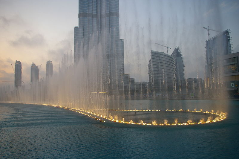 burj khalifa fountain Najpiękniejsza fontanna świata Dubaj