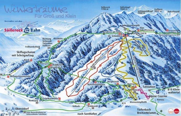 oberstdorf soellereck hoellwies trail map l1 Gdzie na narty? Część 1